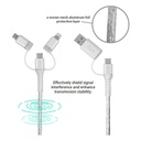 inno3C i-5CS-12  5 in 1 Lightning/Type-C/Micro toUSB/Type-C Cable 1.2M