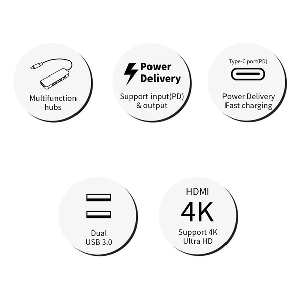 KikoSaka KS-H8 Type-C to Multifunction Hub