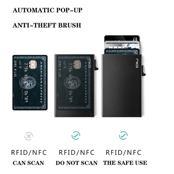 NIID Vegan Leather Mini Wallet - Grey