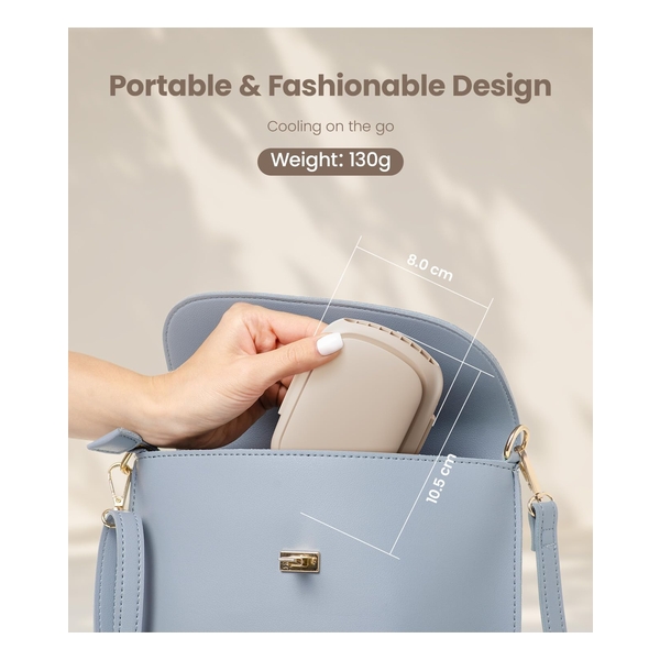 Lemoistar FB6 3用便攜式掛腰風扇 2部 (藍色+卡其)