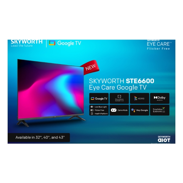 SKYWORTH - 32" Google Smart TV 32STE6600