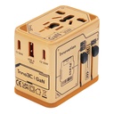 inno3C 30W GaN 3-Ports AC Socket Universal Travel Adaptor