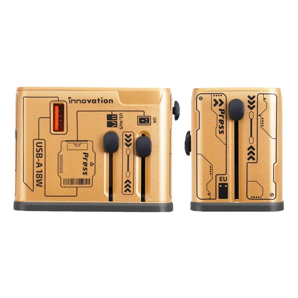 inno3C 45W GaN 4-Ports AC Socket Universal Travel Adaptor