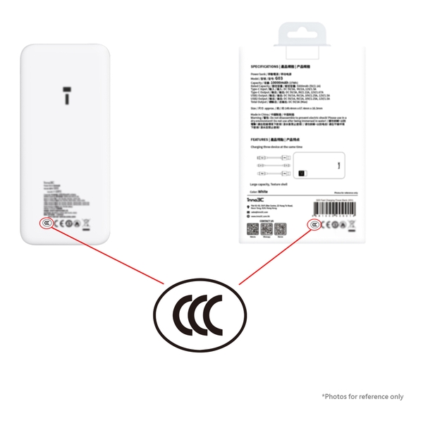 inno3C 22.5W Fast Charging Power Bank 10000mAh (White)