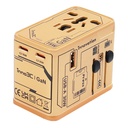 inno3C 75W GaN 4-Ports AC Socket Universal Travel Adaptor