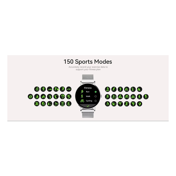 Aurafit Ella 3 AM28 超纖薄女性智能手錶 (玫瑰金)