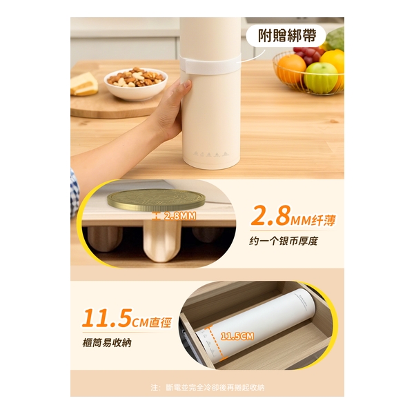 日本Yohome 薄柔捲分拆式全墊水洗易潔速熱多用餐伴暖餸墊PRO