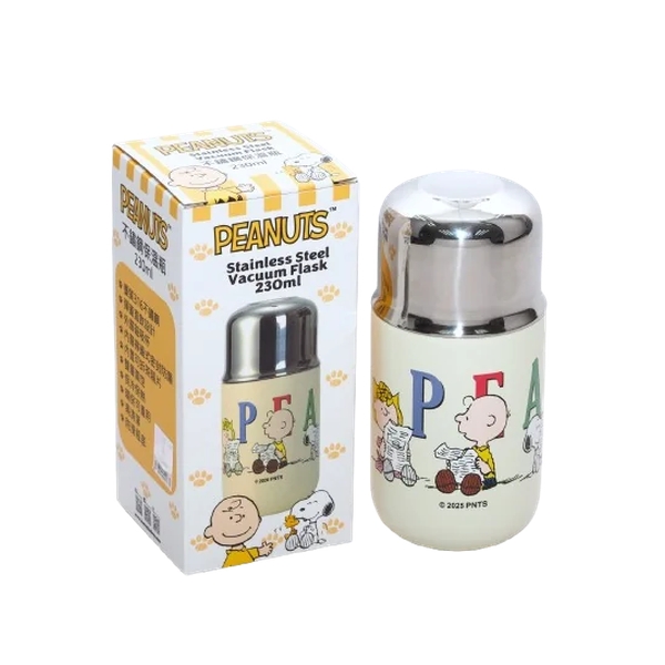 PEANUTS Authorized 230ml SUS304 Vacuum Flask