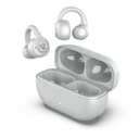 JLab Flex Open True Wireless Earbuds (Clip-On Cuff Design) - White