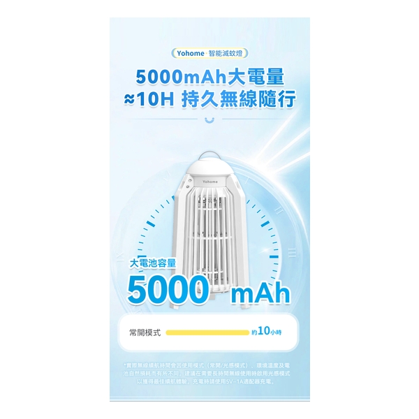 日本Yohome 仿生UVA光誘電觸滅可放掛立有線無線兩用光感滅蚊機 PRO 2.0