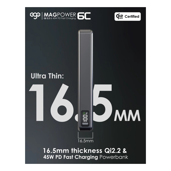 EGO MagPower 6C @ QI2.2 10000mAh POWERBANK (P31)