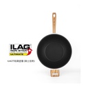 PEANUTS正版授權不鏽鋼中式炒鑊連圓拱蓋