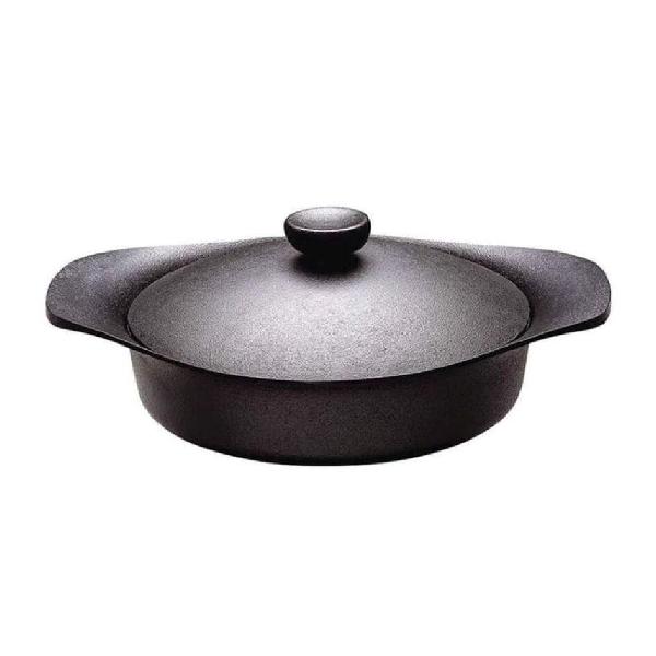 柳宗理 22cm 淺型鐵鍋(附鐵蓋) 312420