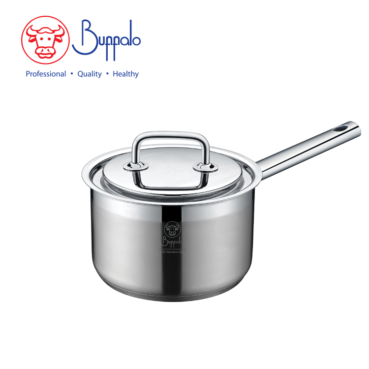 BUFFALO EXCITE 18X10CM/2.2L S/ST CAPSULATED BOTTOM SAUCEPAN WITH S/ST LID 34018P