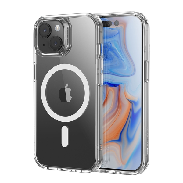 ESR Classic Hybrid Case with HaloLock for iPhone 15 - Clear