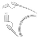 inno3C i-4MA-12 Transparent 4 in 1 Micro/Type-C to USB/Type-C Cable 1.2M