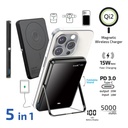 inno3C i-5M3 Qi2 Ultra Slim Magnetic Wireless Power Bank with Stand 5000mAh