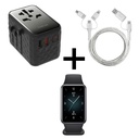 inno3C i-FT65 GaN 65W 4-Ports AC Socket Universal Travel Adaptor + inno3C i-5CS-12  5 in 1 Cable 1.2M + Honor Band 9