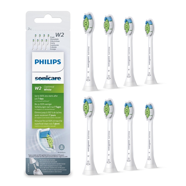 Philips Sonicare Diamond Clean 標準聲波牙刷刷頭 8支裝 - 白色