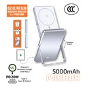 inno3C Qi2 Mirror Ultra Slim Magnetic Wireless 6 in 1 Power Bank 5000mAh [CCC 3C Cert.] M0U (Mirror)