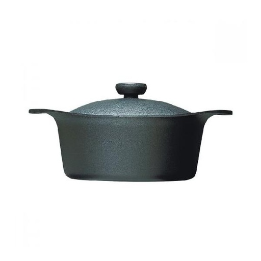 [139F0010] Sori Yanagi - 22cm Iron Pan Deep With Lid 312510