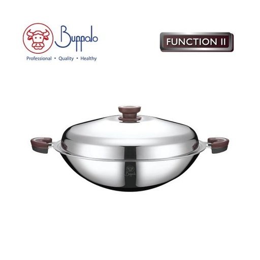 [138F0032] 牛頭牌FUNCTION II 38CM中式五層鑊連不銹鋼蓋 570238A