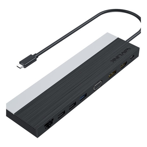 [141F0065] WAVLINK - USB-C 4K Triple Display PD Docking HDMI DP VGA WL-UMD03