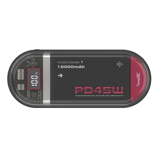 inno3C 內置Type C Lightning充電線 移動電源15000mAh i-PB15