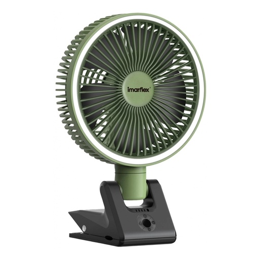 [123F0199] imarflex - 7.9" Rechargeable Counter Clip Multi-Fan IFC-08DG