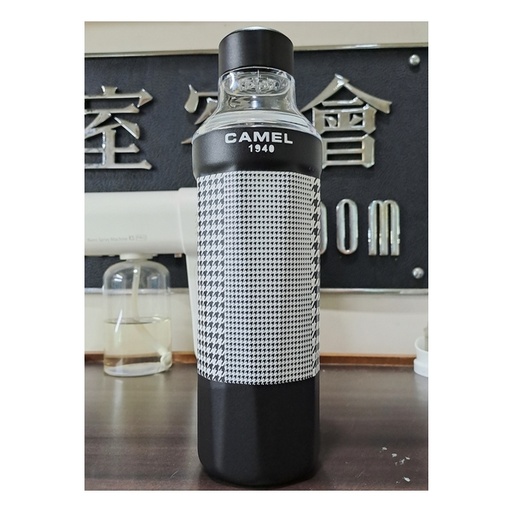 [158F0106] Camel - 530ml Ceramic Coated Stainless Steel Vacuum Insulated Bottle - Houndstooth