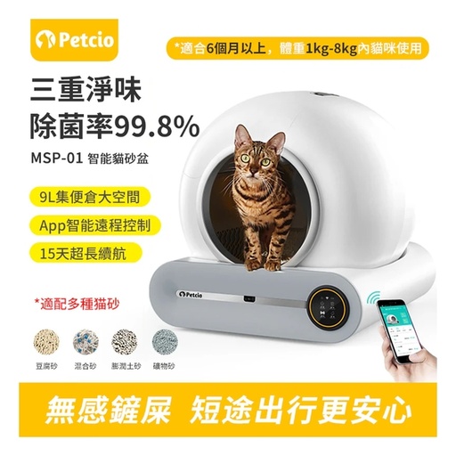 [172F0165] Petcio 智能全自動貓砂盤