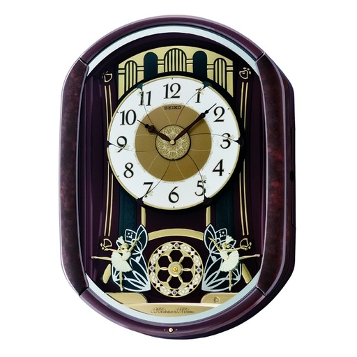 [159F0158] SEIKO - Quartz Wall Clock - Melodies in Motion (QXM297B)
