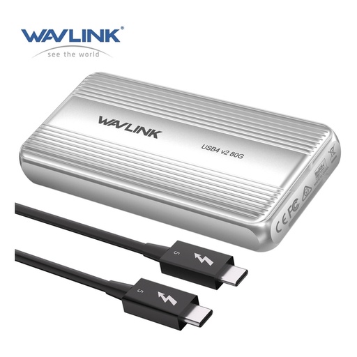 [116F0267] WAVLINK - WL-UTE51 Thunderbolt 5 80Gbps PCIe NVMe Enclosure 外置存儲盒
