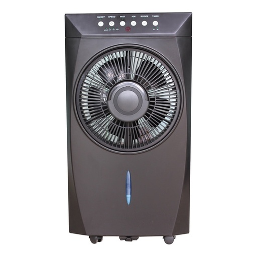 [122F0116] Turbo Italy - Ultrasonic Remote Control Cool Mist Fan (Black)