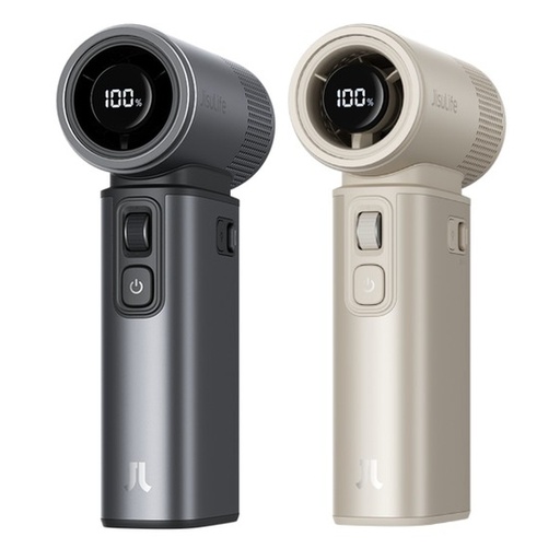 [104F5008] JisuLife - 【Premium】High Speed Handheld Fan Ultra2 (Dark Gray + Light Brown)