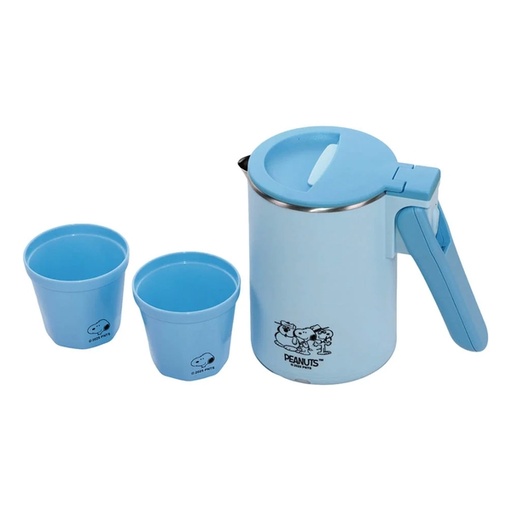 [184F0011] PEANUTS  0.6L Double Wall Travel Kettle (Dual voltage