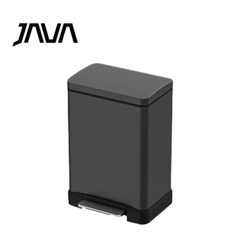 [138F0327] JAVA - 30L Stainless Steel Pedal Trash Can - Titanium Gray JH8858GY-30L