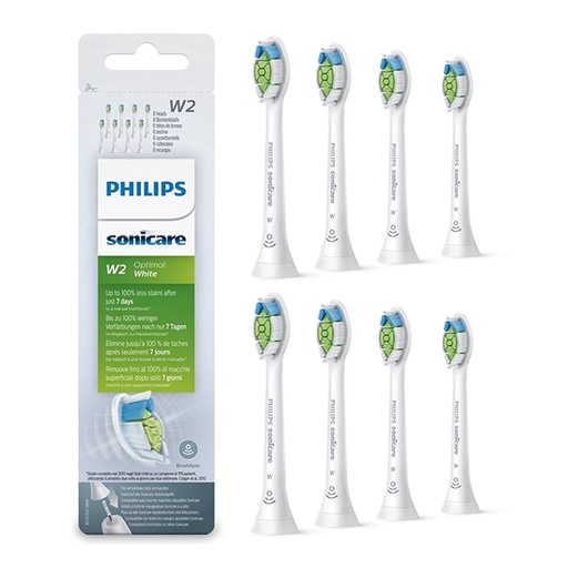 [197F8008] Philips Sonicare Diamond Clean 標準聲波牙刷刷頭 8支裝 - 白色