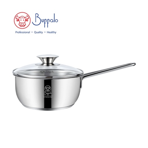 [138F0329] 牛頭牌 PRO COOK II 304不銹鋼加厚底單柄煲連玻璃蓋 (16X7.5CM/1.2L) 35716P
