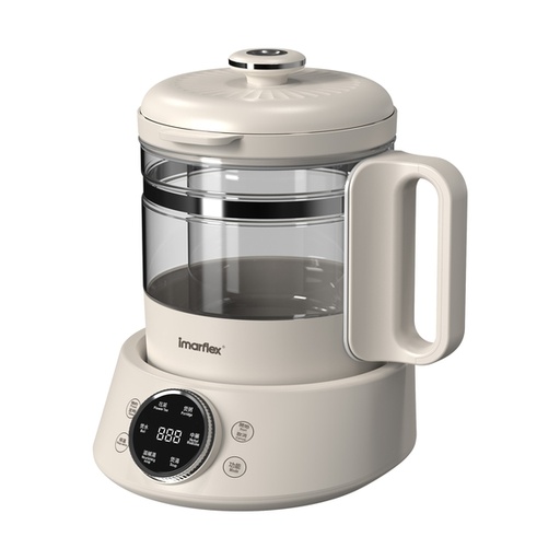 [123F0215] imarflex - "White Spring·Transparent" Glass Health Care Box 3.0L  IOK-30Y