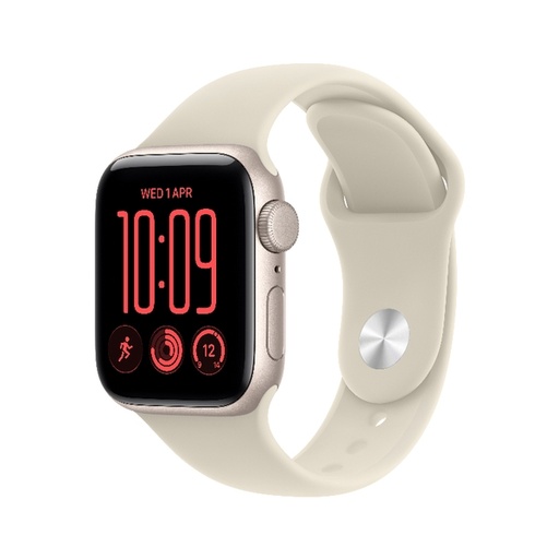 [AAW3238] Apple Watch SE 3 GPS 40mm Starlight Aluminium Case with Sand Sport Band - S/M